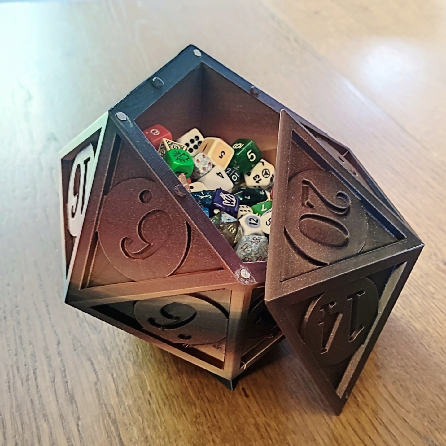 d20 scatola by eskice miniatura utensili organizzatori 3D print model - Mito3D