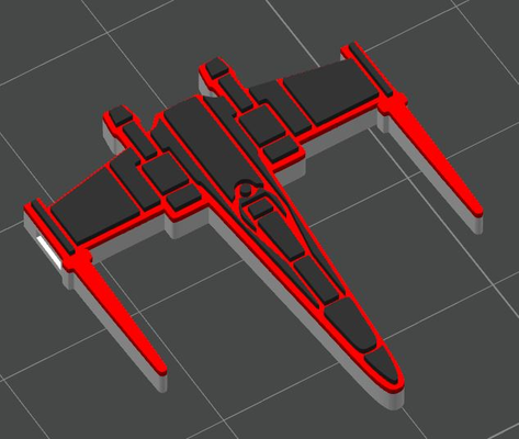 x wing orologio seconda mano by romano z v ek domestico arredamento secon 3d print model - Mito3D