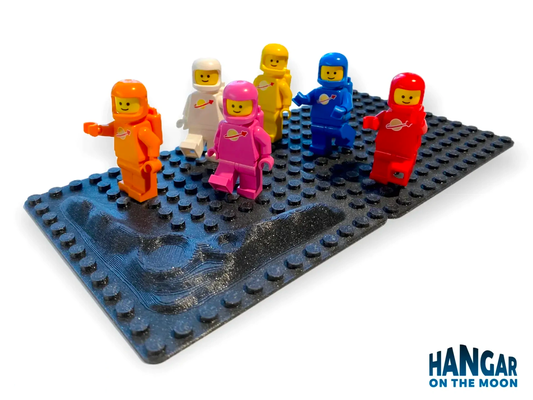 space display baseplate compatible brick 12x12 by hangar on moon toys & games accessories board legocompatible legospace legobrick legobase baseplates presentation collectible collection 3d print model - Mito3D