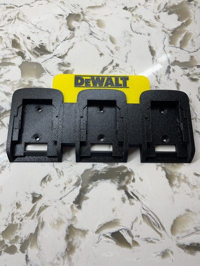 dewalt 20vt battery wall cabinet mount by retired guy 3d printing tools organizers dewalt20vt 3d print model - Mito3D