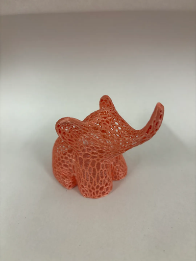 voronoi elefante remixado by michaela sa brinquedos jogos 3d print model - Mito3D