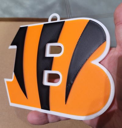 cincinnati bengals 3d logo 180mm serie by lebensmittelgeschäfte hobby diy sport draußen nfl kette mannschaft fußball 3d print model - Mito3D