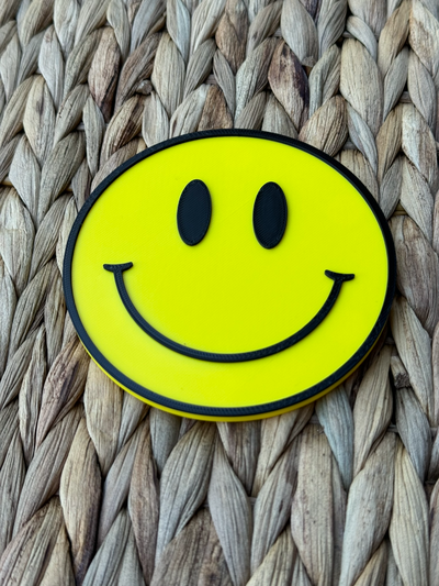 jahrgang 70s smiley gesicht by kelz kunst zeichen logos lächeln emoji retro pop kultur glücklich 3d print model - Mito3D