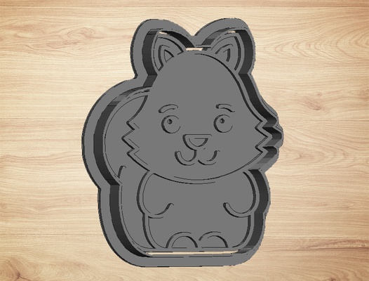 cookie cutter squirell - stamp by feuerdracheneinhorn household house models cookies cookiecutter 3dcookiecutters cookiestamp plaetzchenausstecher cookiecutters biscuit ausstecher cookiescutter keksausstecher keksform keksformen biscuits biscuitstamp biscuitcutter ausstechform eichhoernchen 3d print model - Mito3D