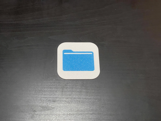 datei app symbol iphone untersetzer by malttheorakel haushalt dekor appicon ios apfel 3d print model - Mito3D