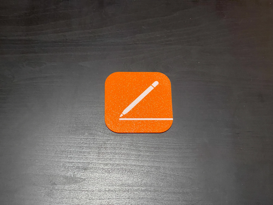 app icon iphone coaster by malctheoracle household decor appicon ios apple 3d print model - Mito3D