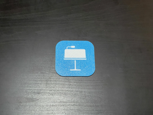 keynote app icon iphone coaster by malctheoracle household decor appicon ios apple 3d print model - Mito3D