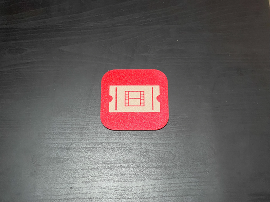 trailers app icon iphone coaster by malctheoracle household decor 3d print model - Mito3D