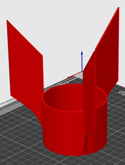 2 liter flasche rakete flossen by abonnieren bildung ingenieurwesen 3d print model - Mito3D