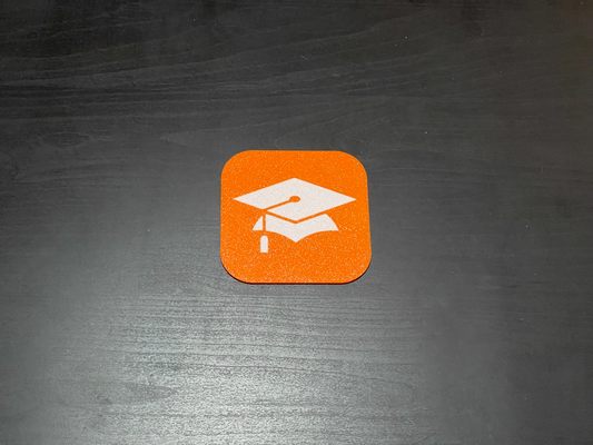 itunesu app icon iphone coaster by malctheoracle household decor appicon ios itunes apple 3d print model - Mito3D