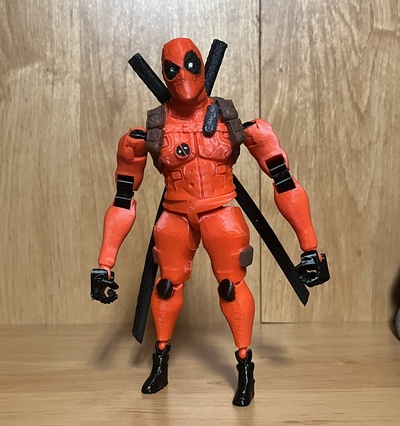 articulé dead pool remixé by kaleb08 jouets jeux personnages 3d print model - Mito3D