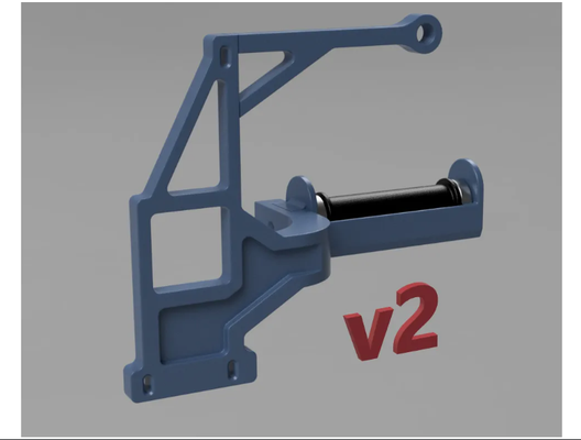 bambu x1c p1s mount spool holder v2 by bc designs 3d printer accessories spoolholder bambulab 3d print model - Mito3D