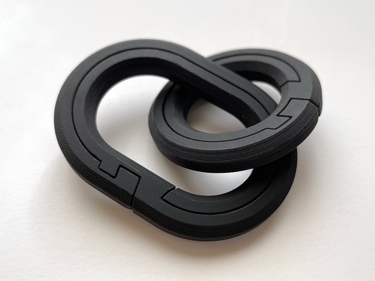 split ring 2 formen 6 größen by trocheloch hobby diy sport draußen printinplace schlüsselbund schlüsselring robust einfach stark karabinerhaken dauerhaft zäh karabiner drucken ort schlüssel kette sperren verriegelung 3d print model - Mito3D