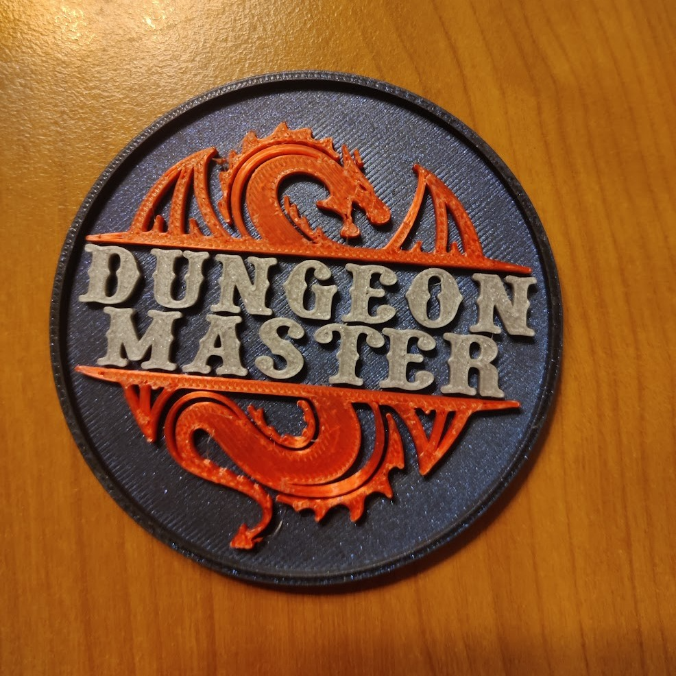 dungeon master coin by cv6channel art & badges dm dungeonsanddragons dungeons dragons d 3D print model - Mito3D