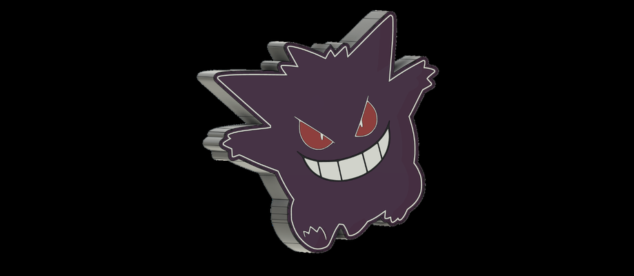 gengar caja ligera by guigomiranda00 casa decoración pokemon 3d print model - Mito3D