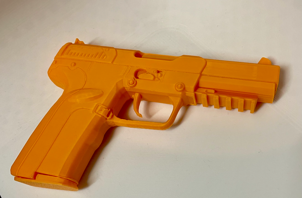 remixé by empreinte dragon accessoires cosplays réplique arme compteur grève cs pistolet 3d print model - Mito3D