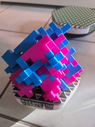 bilanciamento tetris 3d 150mm by wessystressato giocattoli giochi tavola equilibrio gioco divertente arte 3d print model - Mito3D