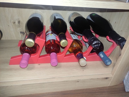 modular bottle rack by ljhtom javier hernando household house models thingiverse organizer 3d print model - Mito3D