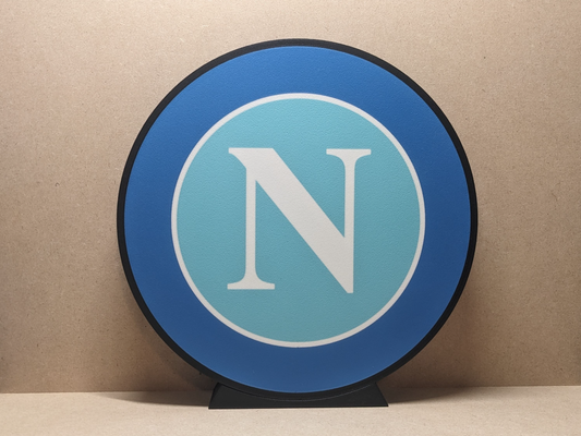 ssc napoli lightbox guidato lampada by silman3d arte modelli napoli seriea serie calcio luce scatola logo ams multicolore 3d print model - Mito3D