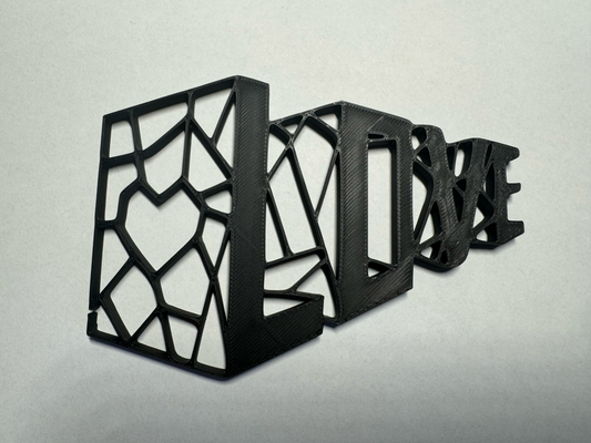 aşk geometrik duvar sanat by moriel 2d 3d print model - Mito3D