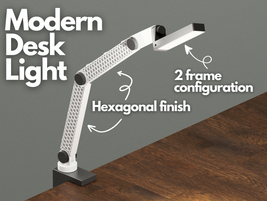 modern desk light by giaimef household office lamp adjustable phone phoneholder phoneholderarm arm modular 3d print model - Mito3D