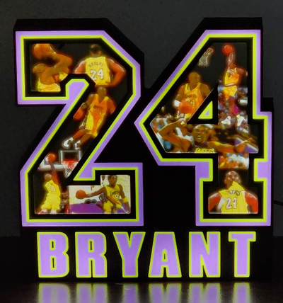 kobe bryant 24 hafif kutu taş ocağı by brianstan sanat işaretler logolar lakers siyah mamba adam mağara keçi los melekler 3d print model - Mito3D