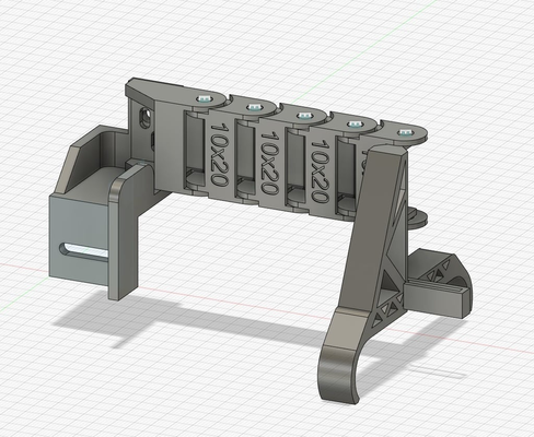 cable chain supports flyingbear ghost 5 by wikizell 3d printer accessories ghost5 fbg5 organize cables 3d print model - Mito3D