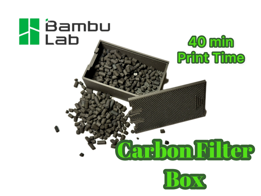 carbone filtre boîte by cagriahiskali 3d imprimante pièces bambu actif charbon casser 3d print model - Mito3D