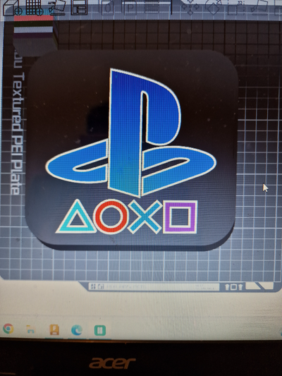 playstation boîte lumière by 3dcreativecustom art panneaux logos led ps 5 jeu 3d print model - Mito3D