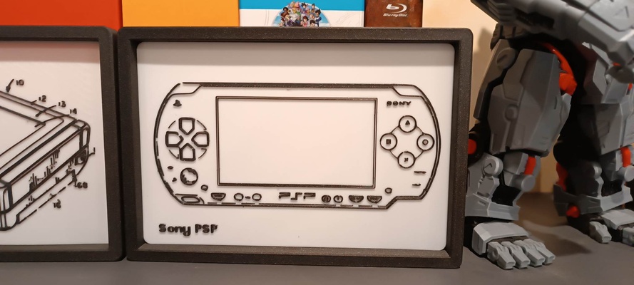 sony psp art text remixed by allan fonroques signs & logos sonypsp 3d print model - Mito3D