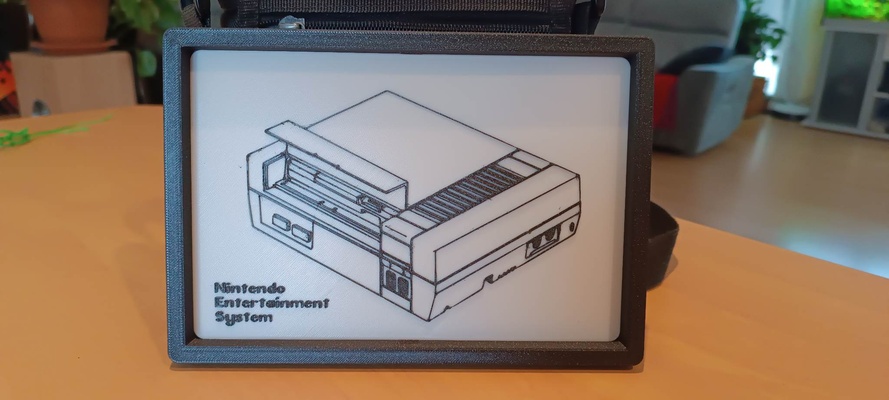nes console patente arte nintendo entretenimento texto remixado by allan fonroques sinais logotipos parede 3d print model - Mito3D