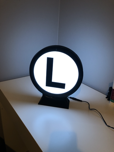 guidato lampada logo by buzzeye domestico arredamento letto camera soggiorno kit fai distanza controllo wled calcio club arte cartello 3d print model - Mito3D