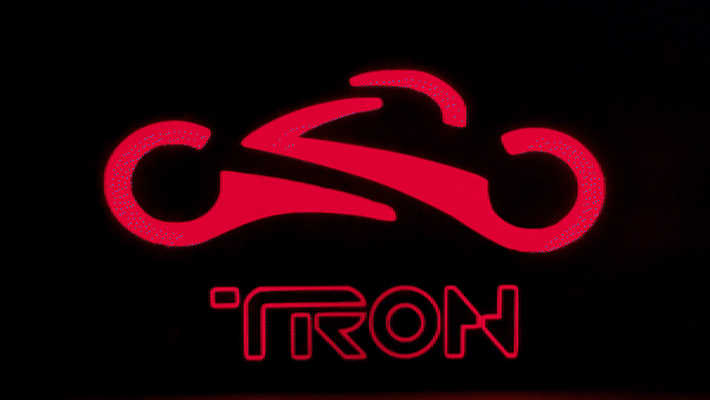 tron sign bluetooth controlled rgb lights rechargeable battery completely wireless by mikepasquariello art signs & logos light lightbox legacy disney disneyworld disneyland waltdisneyworld led ledlightbox ledlight 3d print model - Mito3D