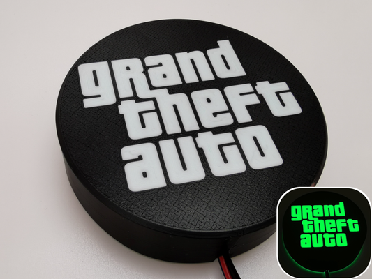 gta themed led signs by amt mw art & logos light lightbox 5 6 wasted rockstar games 3d print model - Mito3D