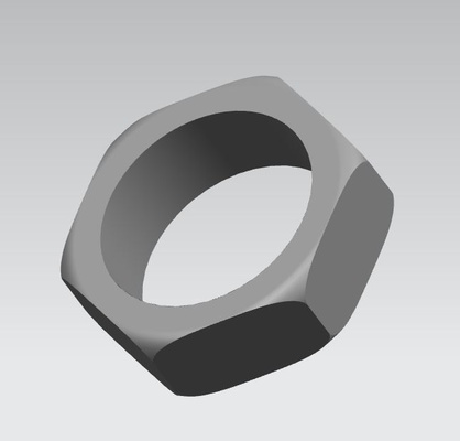 ring nut by avi5 fashion models man nuts fun cool nice men 3dfashion fashionaccessories 3d print model - Mito3D