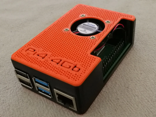 raspberry pi 4 case fan mount by pzi 3d hobby & diy electronics mini pc 3d print model - Mito3D