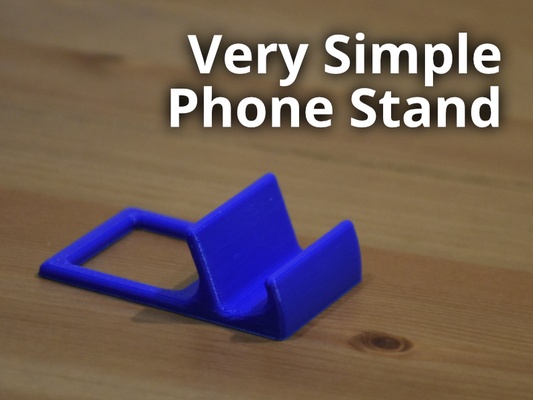 semplice telefono in piedi by menta finlandese utensili titolare supporto phonestand smartphone mobile cellulare per telefono 3d print model - Mito3D