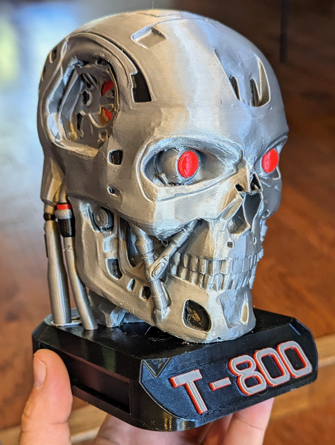 terminator 800 büste remix primär farbe akzente neu gemischt by crashoverride kunst skulpturen t800 3D print model - Mito3D