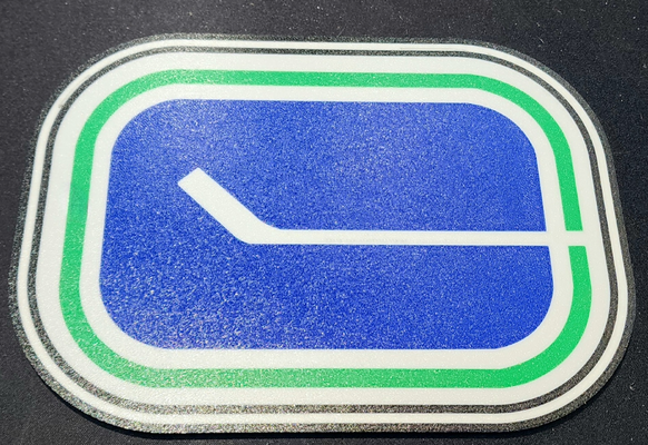 vancouver canucks hockey bastone logo by riccione passatempo fai sport all'aperto ligh scatola nhl 3d print model - Mito3D