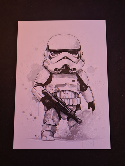 stormtrooper hueforge by cuzstomwarezs art 2d starwars star wars storm trooper hue forge 3d print model - Mito3D