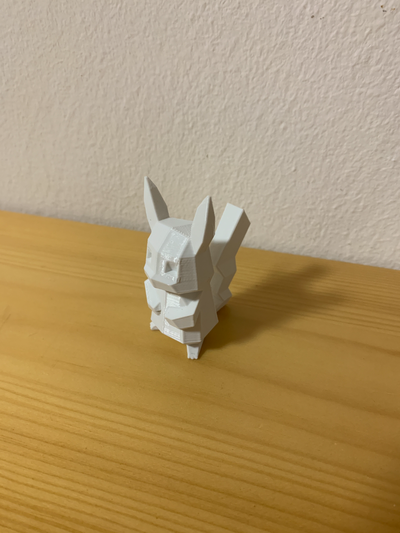 poly pikachu by jakub3d miniatures animaux animal 3d print model - Mito3D