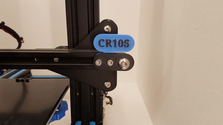x axis belt centering cr10s logo by allan fonroques 3d printer accessories thingiverse 3d print model - Mito3D
