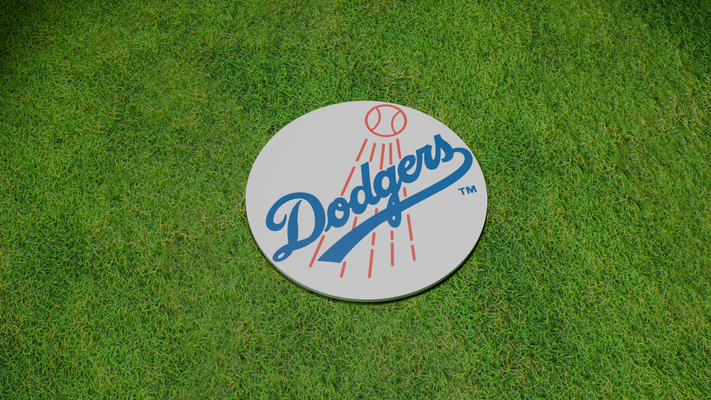 la dodgers coaster by miker73 household decor baseball los angeles coasters 3d print model - Mito3D