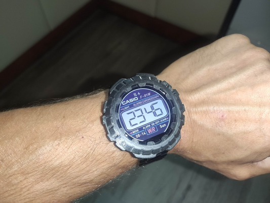 amazfit rythme couverture gaine remixé by luke skwlkr loisir diy électronique regarder shock casio 3d print model - Mito3D