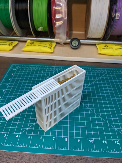 perlen trockenmittel box by abonnieren 3d drucker zubehör filament trocknen lager 3d print model - Mito3D