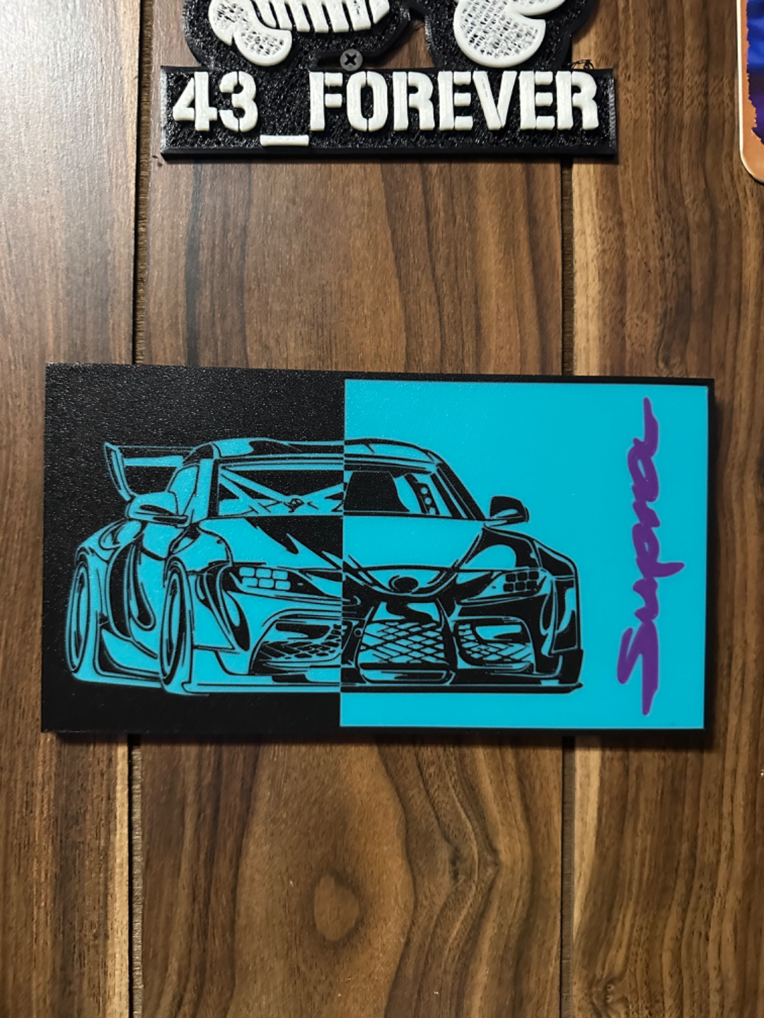 mk5 toyota supra lightbox wall art by tropicgtiturbo 2d drift drifter drifting touge wangan mk4 a80 a90 jza90 jdm 3D print model - Mito3D