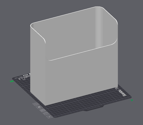 large rückseite spülen behälter x1c p1s vibration ft neu gemischt by calsynergie 3d drucker zubehör x1 p1p zubehörteil poop box eimer müll filament abfall füße rutsche kotrutsche 3d print model - Mito3D