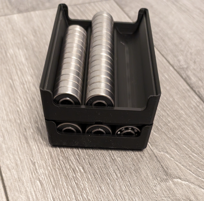 gridfinity 608 bearing storage by slumpy tools organizers grid finity gridfinity2x3 gridfinity3x2 3d print model - Mito3D