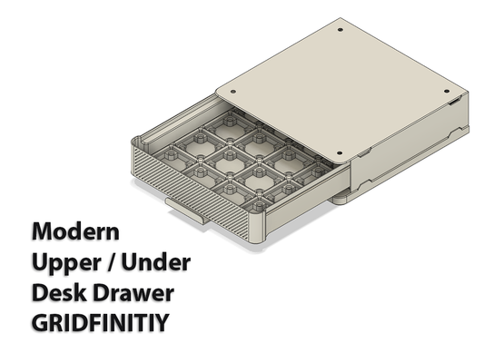 gridfinity superiore scrivania cassetto remixato by fadyfaheem domestico ufficio organizzatore conservazione contenitori 3d print model - Mito3D