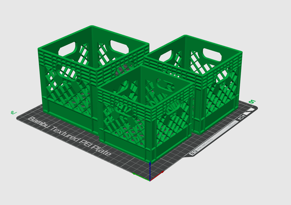 nesting milk crates remixed by mike cushing tools organizers organizer desk cute crate milkcrate 3d print model - Mito3D